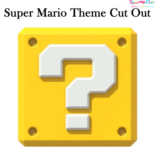 Super Mario Theme Birthday Party Cutout