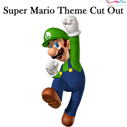 Super Mario Theme Birthday Party Cutout