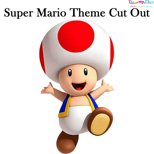 Super Mario Theme Birthday Party Cutout