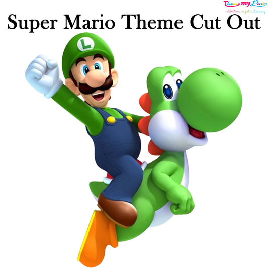 Super Mario Theme Birthday Party Cutout