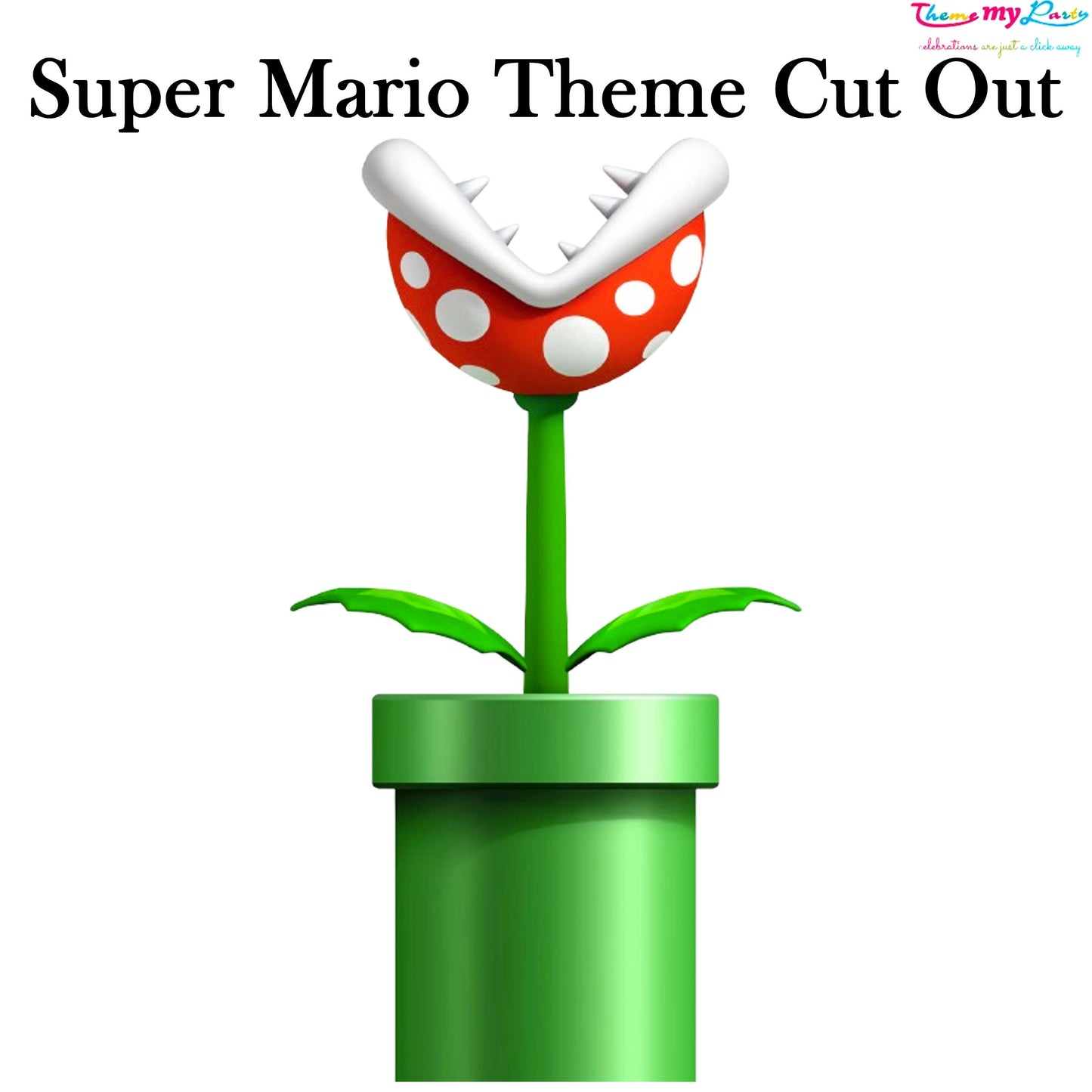 Super Mario Theme Birthday Party Cutout