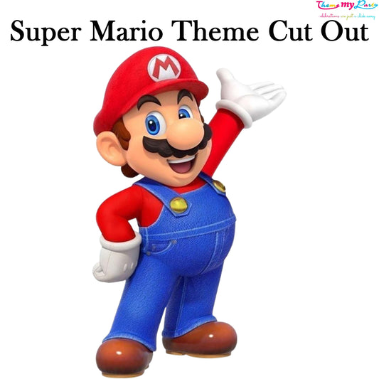 Super Mario Theme Birthday Party Cutout
