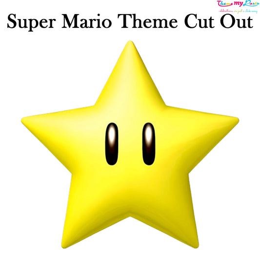 Super Mario Theme Birthday Party Cutout