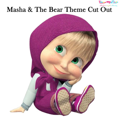 Masha & Bear Theme Birthday Party Cutout