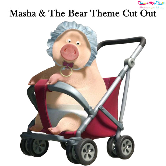 Masha & Bear Theme Birthday Party Cutout
