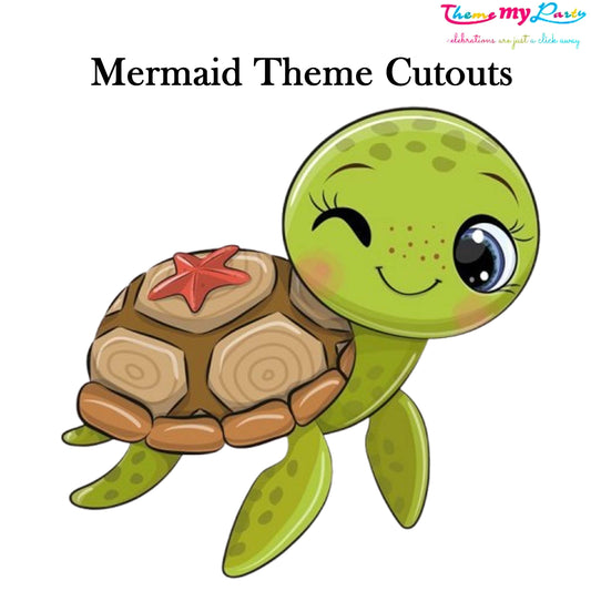 Mermaid Theme Birthday Party Cutout