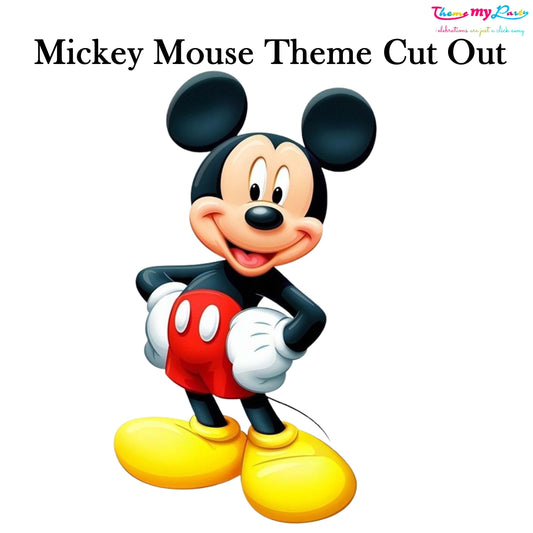 Mickey Theme Birthday Party Cutout