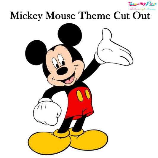 Mickey Theme Birthday Party Cutout