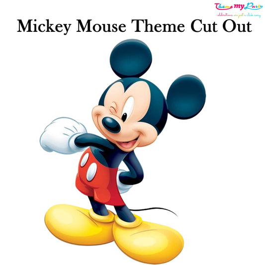 Mickey Theme Birthday Party Cutout
