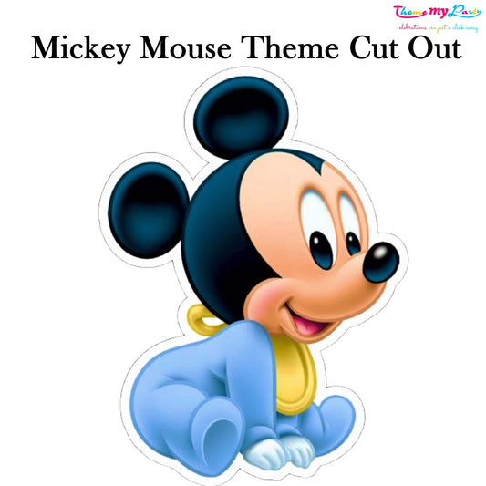 Mickey Theme Birthday Party Cutout