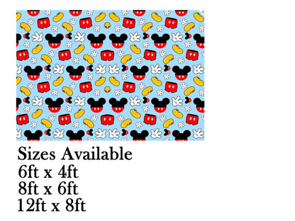Mickey Mouse Theme Birthday Cake Table Cover