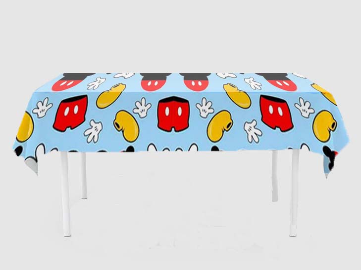 Mickey Mouse Theme Birthday Cake Table Cover
