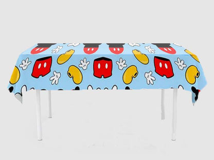 Mickey Mouse Theme Birthday Cake Table Cover