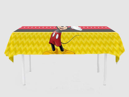 Mickey Mouse Theme Birthday Cake Table Cover