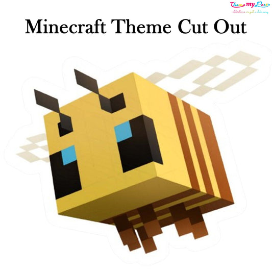 Minecraft Theme Birthday Party Cutout