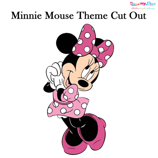 Minnie Theme Birthday Party Cutout