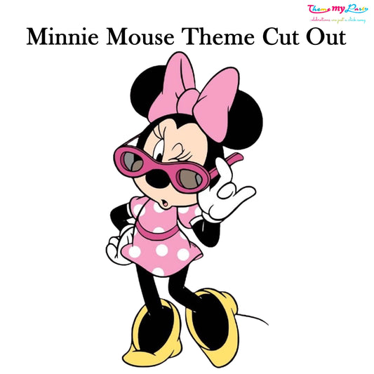 Minnie Theme Birthday Party Cutout