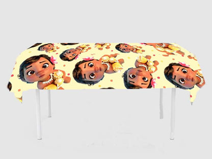 Moana Theme Birthday Cake Table Cover