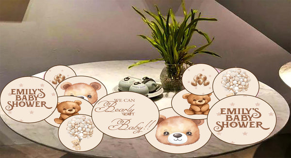 We Can Bearly Wait Theme Baby Shower Party Table Confetti for Decoration