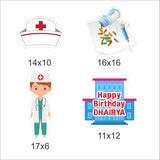 Doctor Theme Birthday Party Cutouts