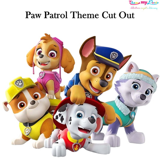Paw Patrol Theme Birthday Party Cutout