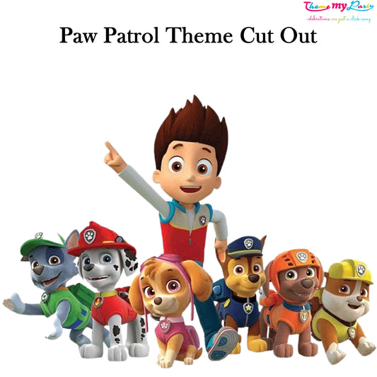Paw Patrol Theme Birthday Party Cutout