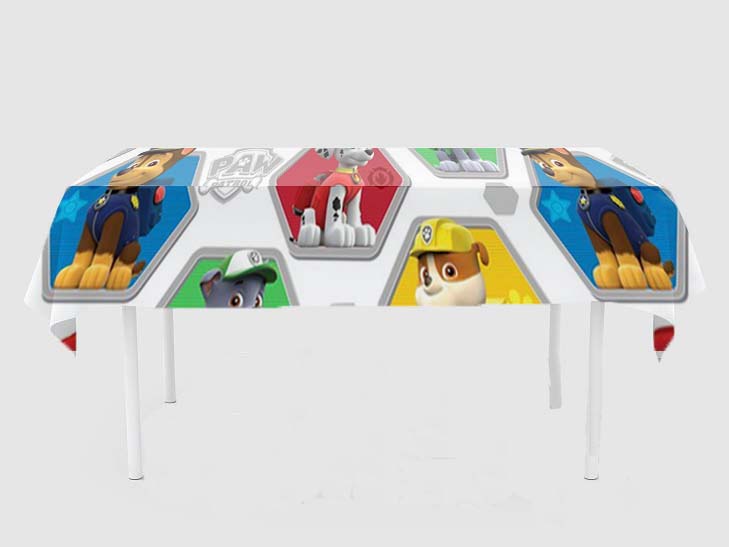 Paw Patrol Theme Birthday Cake Table Cover