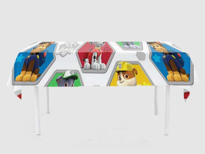 Paw Patrol Theme Birthday Cake Table Cover