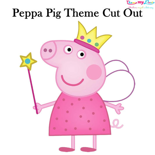 Peppa Pig Theme Birthday Party Cutout