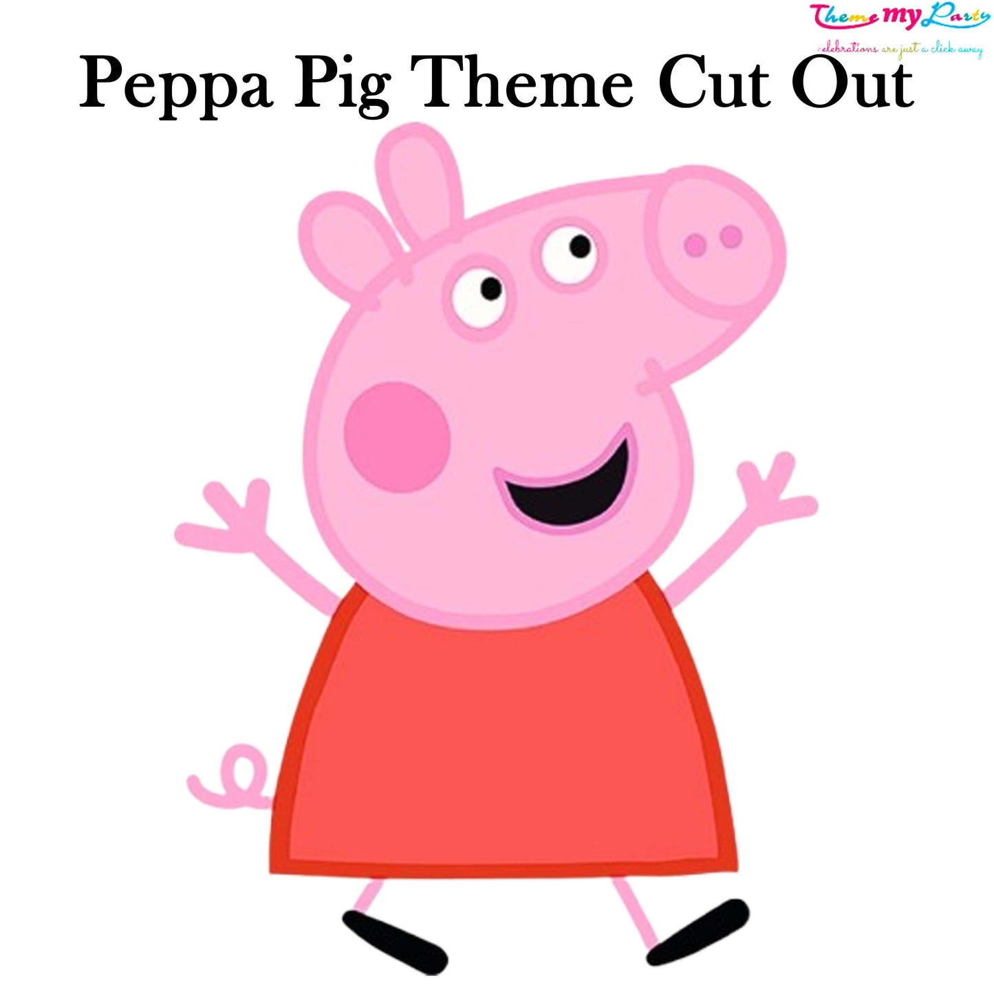 Peppa Pig Theme Birthday Party Cutout