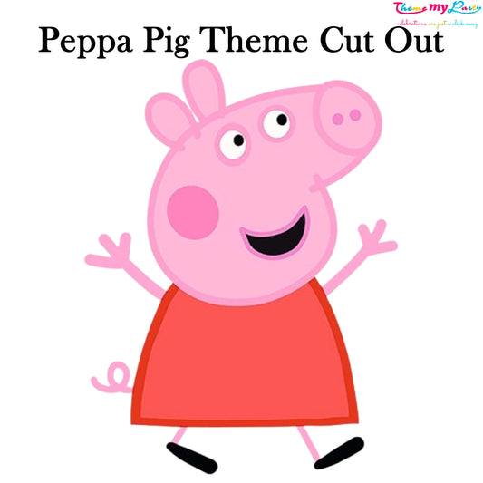 Peppa Pig Theme Birthday Party Cutout