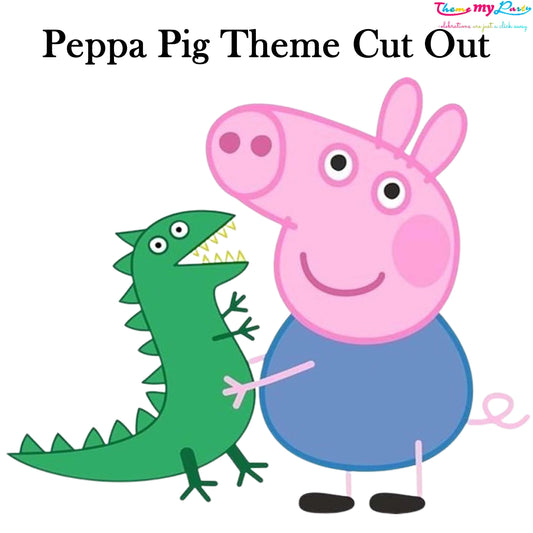 Peppa Pig Theme Birthday Party Cutout