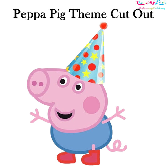 Peppa Pig Theme Birthday Party Cutout