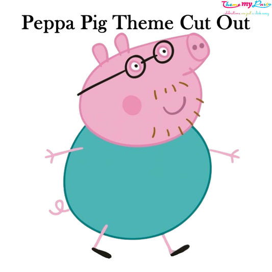 Peppa Pig Theme Birthday Party Cutout