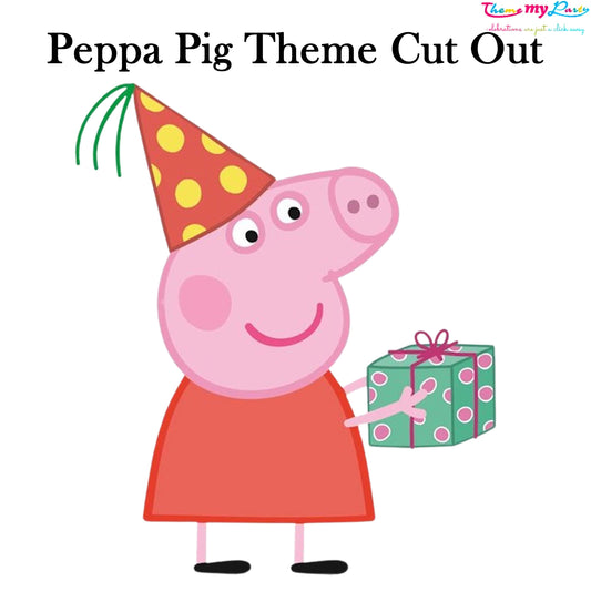 Peppa Pig Theme Birthday Party Cutout