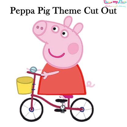 Peppa Pig Theme Birthday Party Cutout