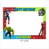 Avenger Theme Birthday Party Selfie Photo Booth Frame