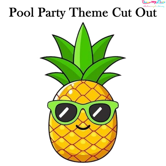 Pool Party Theme Birthday Party Cutout