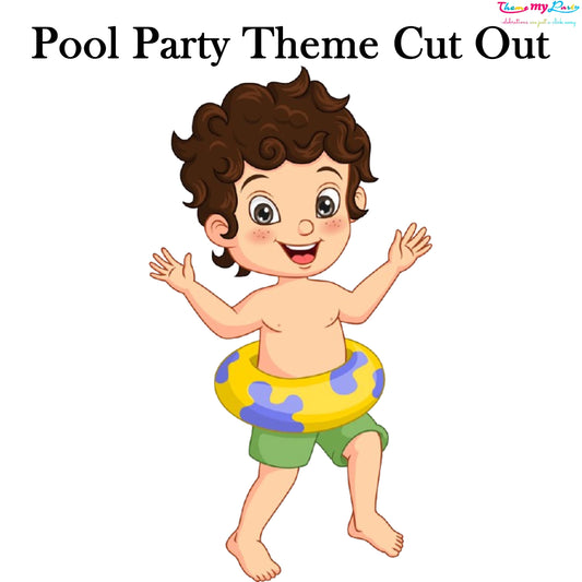 Pool Party Theme Birthday Party Cutout