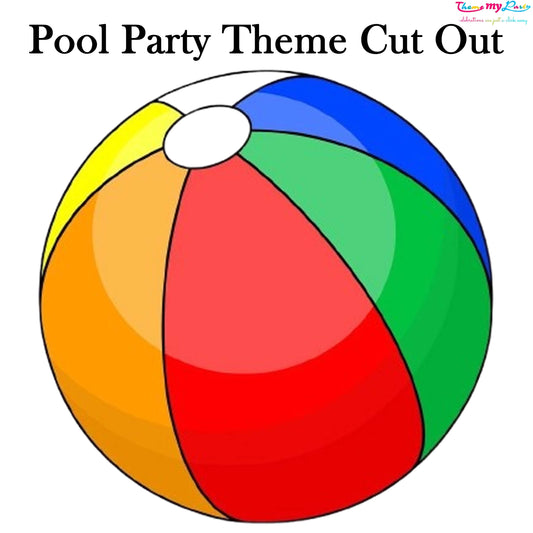 Pool Party Theme Birthday Party Cutout
