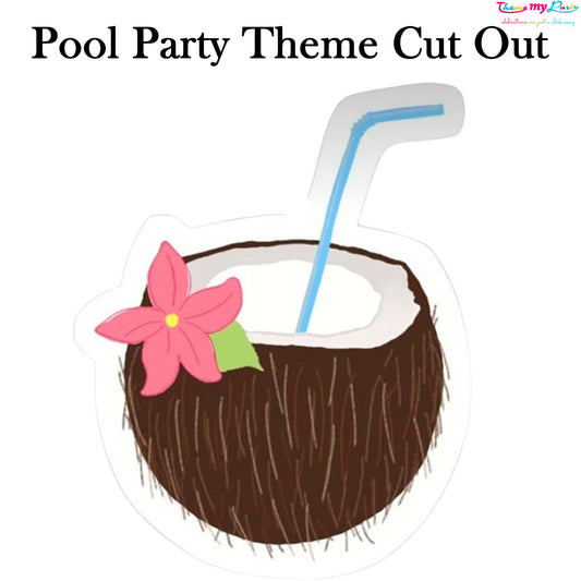 Pool Party Theme Birthday Party Cutout