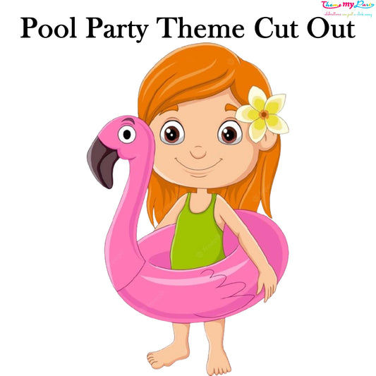 Pool Party Theme Birthday Party Cutout