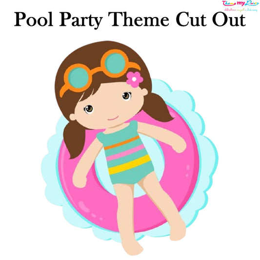 Pool Party Theme Birthday Party Cutout