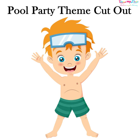 Pool Party Theme Birthday Party Cutout