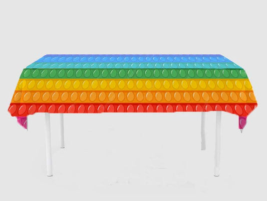 Pop It Theme Birthday Cake Table Cover