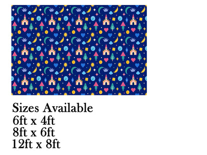 Prince Theme Birthday Cake Table Cover