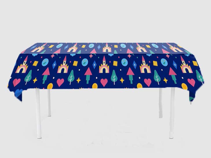 Prince Theme Birthday Cake Table Cover