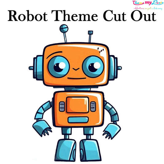 Robot Birthday Theme Birthday Party Cutout