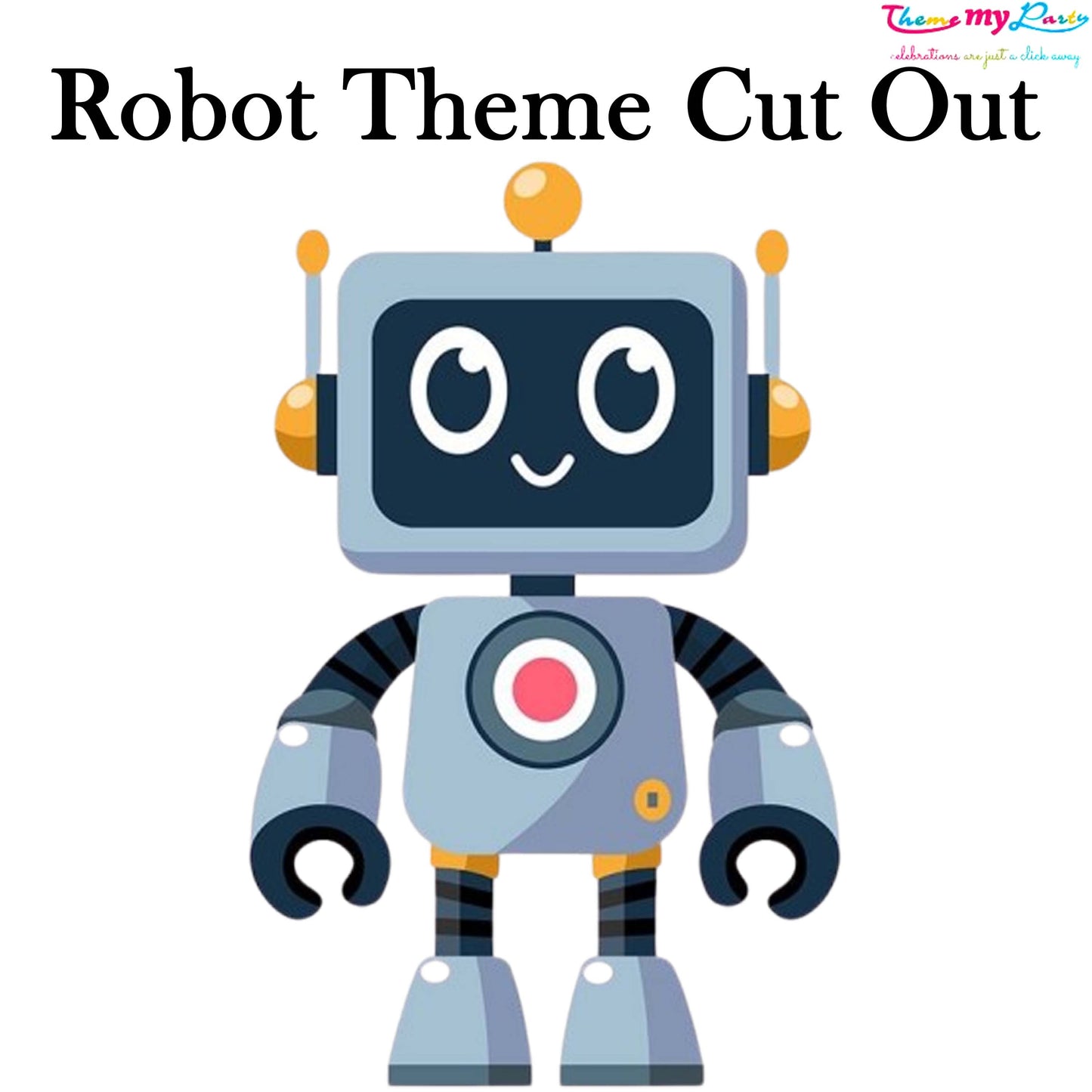 Robot Birthday Theme Birthday Party Cutout