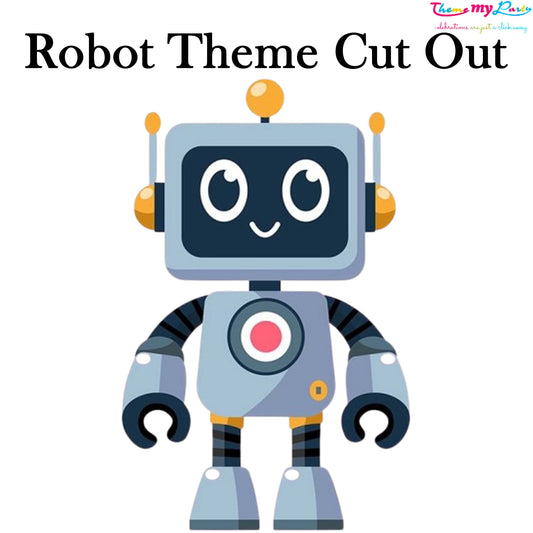Robot Birthday Theme Birthday Party Cutout